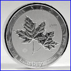 (1) 2018 Canada $10 Dollar 2oz. 9999 Silver TWIN MAPLE LEAF Bullion Coin