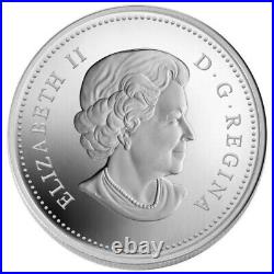 1 Oz Silver Coin 2010 $20 Canada Maple Leaf with Crystal Raindrop Swarovski