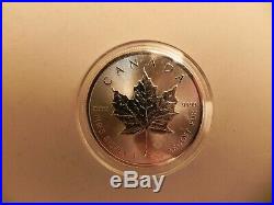 10 2019 Canadian Maple Leaf $5.00 Coins. 9999 Pure Silver BU- Protected