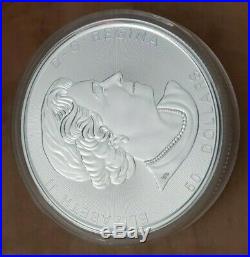 10 oz Silver BU 2017 Canada Maple Leaf Bullion Coin with FREE Capsule