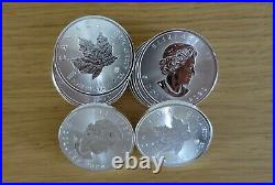 10 x 1oz silver 2020 Canada maple leaf. 999 fine bullion coins