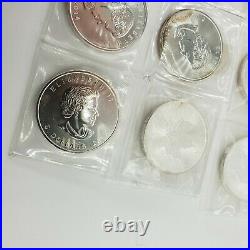 10x 2014 1 oz Maple Leaf Silver Bullion Coin Lot Canada Canadian 99 Fine Pure