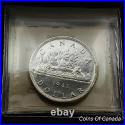 1947 Canada $1 Silver Dollar ICCS MS-63 Maple Leaf ML Coin #coinsofcanada