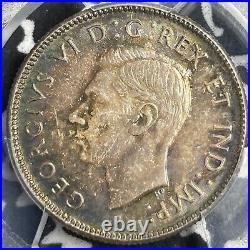 1947 Maple Leaf Canada 25 Cents PCGS MS65+ Lot#G2376 Silver! Gem BU