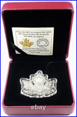 1988 2018 Canada $20 30th Anniversary of The Silver Maple Leaf/ Box & COA