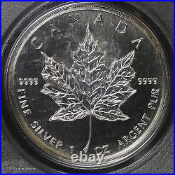 1989 $5 1 oz Silver Maple Leaf PCGS Gem Uncirculated WTC Ground Zero Recovery