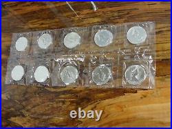 1989 $5 Canada Maple Leaf 1 Troy OZ. 9999 Fine Silver Coin Mint Sealed Lot of 10