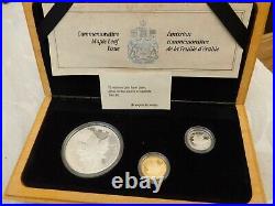 1989 Royal Canadian Mint Maple Leaf Gold Platinum Silver $5 BoxSet