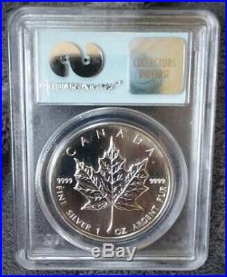 1989 World Trade Center WTC Recovery 9-11-01 Silver Maple Leaf PCGS Gem Unc Coin