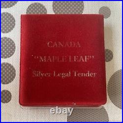1991 Canada Silver Maple Leaf Elizabeth Queen ll Packaging