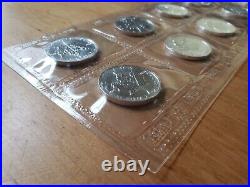 1991 Canada Silver Maple Uncut Sheet of 1 oz $5 Coins RCM. 9999 Fine 10 oz total