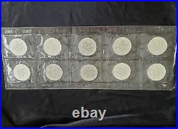 1993 Elizabeth II Canada $5 One Ounce. 999 Fine Silver Coin Maple Leaf 10 COINS