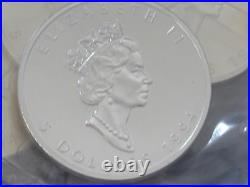 1994 Canada Maple Leaf. 9999 Fine 1 Ounce Silver B5113