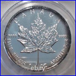 1997 Canada Silver Maple Leaf! Mintage 100,000! Ms68 By Anacs