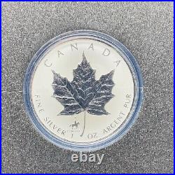 1998 125th Ann Of Royal Canadian Mounted Police 1oz Silver Maple Coin Stamps Set