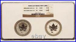 1998 2012 Canada Maple Leaf Five PROOF SILVER Titanic NGC SP69 SP 69 TWO COINS