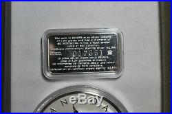 1998 Canada $50.00 10 oz Silver Maple Leaf. 9999 10th Anniversary