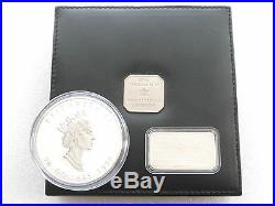 1998 Canada Maple Leaf 10th Anniv $50 Fifty Dollar Silver 10oz Coin Box Coa