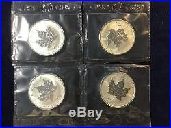 1998 Canada Maple Leaf Titanic Privy. 9999 Fine Silver FACTORY SEALED LOT of 4