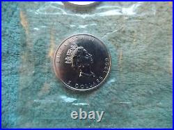 1999 Canada SILVER Maple 1 oz BU in Original Mylar (10 coin sheet)