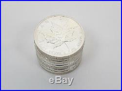 1oz Canada Maples 999 Silver x 9 Mixed Years