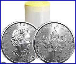 1oz Canadian Silver Maple Leaf x25 Silver Bullion Coin Full Tube 25oz #9