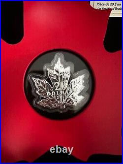 20$ 2015 Silver Maple Leaf & 2016 Colored Maple Leaf Proof 1 oz Pure Silver Coin