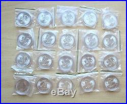 20 Maple Leaf 2018 silver Bullion 30th Anniversary 99.99 purity coins