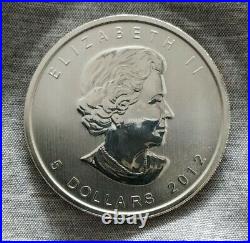 20 x 1oz 2012 SILVER CANADIAN MAPLE LEAF COINS