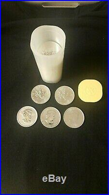 20 x Canadian Maple Leaf 1 oz silver bullion coins immaculate
