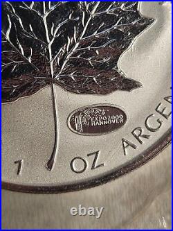 2000 Canada $5 Silver Maple Leaf. 9999 Expo Hanover Privy Mark Proof Coin