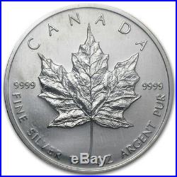 2003 20 Canadian Silver Maple Leafs 1 Troy Ounce Each FREE SHIPPING