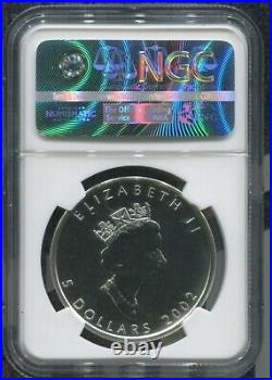 2003 CANADA $5 MAPLE LEAF GOOD FORTUNE HOLOGRAM NGC SP70 w COA SILVER COIN