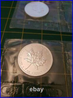 2003 CANADIAN SILVER 1 oz MAPLE LEAF SEALED RCM x10 pc Cut piece