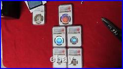 2003 Canada Silver Maple Leaf Hologram 5 Coin Set NGC Specimen SP69 SP70