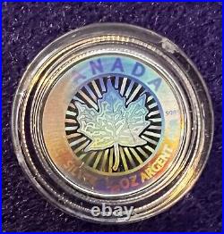 2003 Silver Maple Leaf Hologram set. 5-Coin Set Is 99.9% pure? WOW