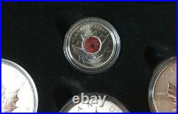 2004 2005 Maple Leaf Privy Set of 3 x 1 oz. 9999 Silver Coins with COA & Box