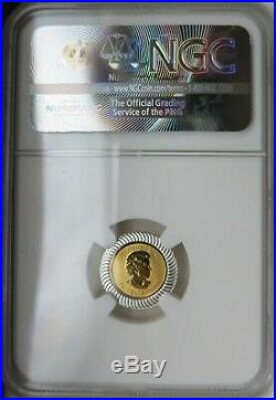 2004 Canada 50c 25th Anniv. 1/25 oz. Gold/Silver Maple Leaf Bimetallic NGC MS 70