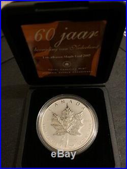 2005 Canada Tulip Maple Leaf Silver Key Date 3500 Mintage Rare