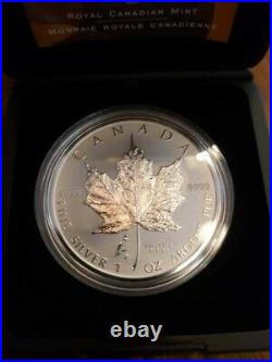 2005 Silver Maple Leaf Tulip Triple Privy Royal Canadian Mint Only 3500 Minted