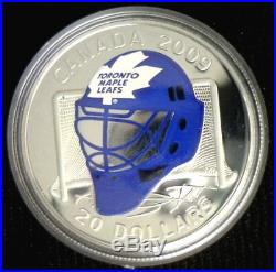2009 $20 Sterling Silver NHL Toronto Maple Leafs Goalie Mask