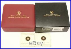2010 Canada Piedfort 1/5 oz Gold & 1oz Silver 2x Coin Maple Leaf Mint Set