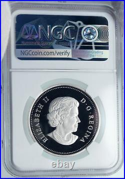 2011 CANADA Elizabeth II Maple of Strength HOLOGRAM PF Silver $8 Coin NGC i87849