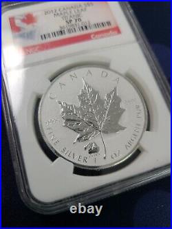 2012 $5 Canada Silver Maple Leaf NGC SP70 Titanic Privy POP 86