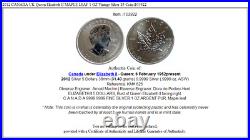 2012 CANADA UK Queen Elizabeth II MAPLE LEAF 1 OZ Vintage Silver $5 Coin i103922