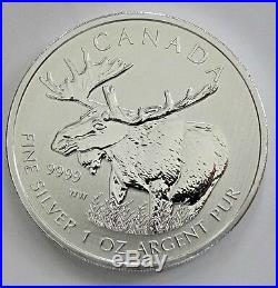 2012 Canada Moose Maple Leaf 9999 Silver 25 Coins Tube Bu Gem