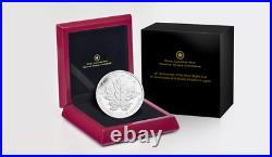 2013 5 oz Fine Silver Coin 25th Anniversary the of Silver Maple Leaf RCM CANADA