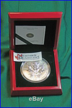 2013 Canada 25th anniv of Silver Maple Leaf $50 5 oz 99.99% silver