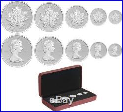 2013 Canada Fine Silver Maple Leaf Fractional Set