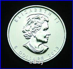 2013 Canada Silver Maple Leaf 1 oz 1 Roll Twenty-five 25 Coins- ships free